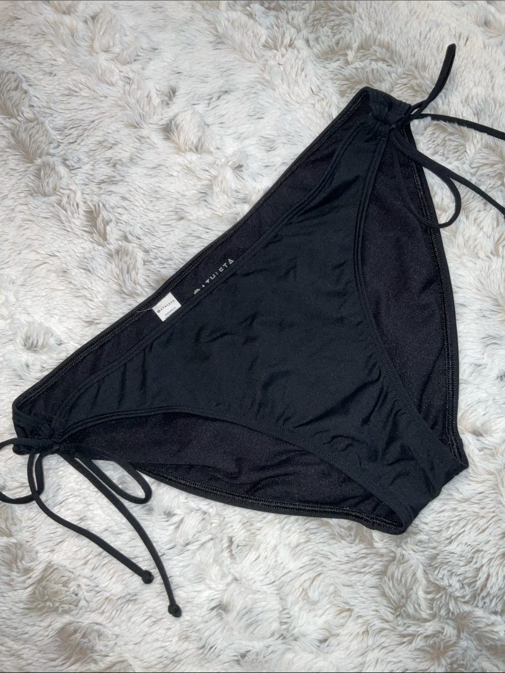 Athleta Black Not-So-String Bikini Bottoms
